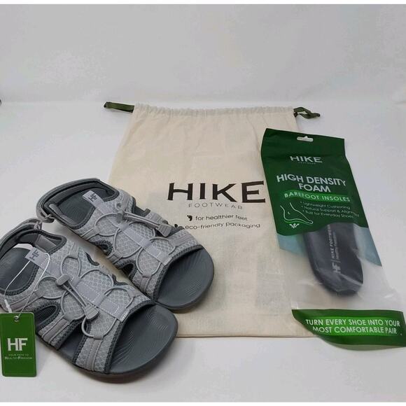 HIKE Barefoot Sandals Men\'s 7/Women\'s 9 Gray Sport Hiking Water Shoes & Insole main image 11